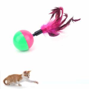 JUGUETE MASCOTA PELOTA PLUMA