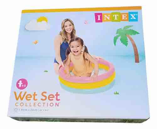 PISCINA INFLABLE ARCO IRIS 61X22 REDONDA