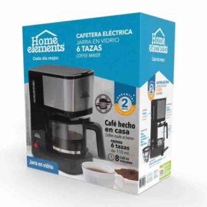 CAFETERA ELÉCTRICA 6 TAZAS HOME ELEMENTS