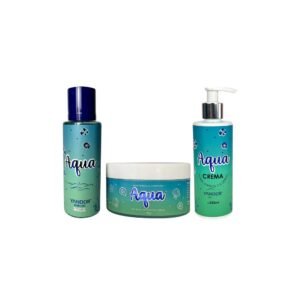Combo de Splash + Crema Victoria + Mantequilla Corporal Escarchada Inspirada en Aqua Kiss De Victoria'S Secret | Aqua