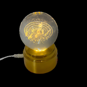 LAMPARA ESFERA 3D GIRATORIA 8CM