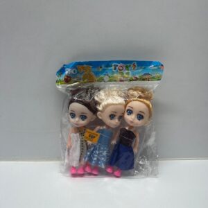 MUÑECA PEQUEÑA X3 BOLSA ARTICULADA