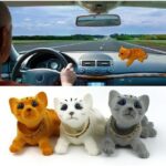 PERRO CABEZA MOVIBLE GAMUZA