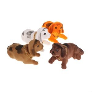 PERRO CABEZA MOVIBLE GAMUZA