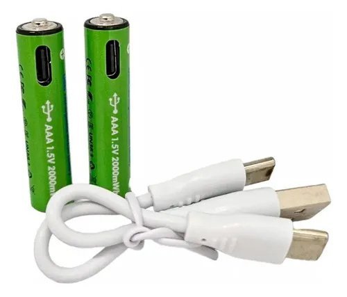 PILA RECARGABLE AAA X4 CON PUERTO