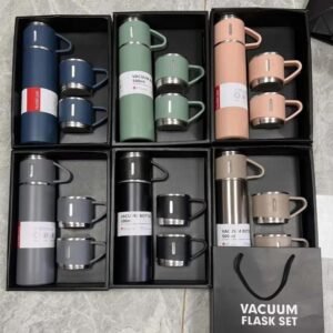 SET DE TERMO CON TAZAS METALICO