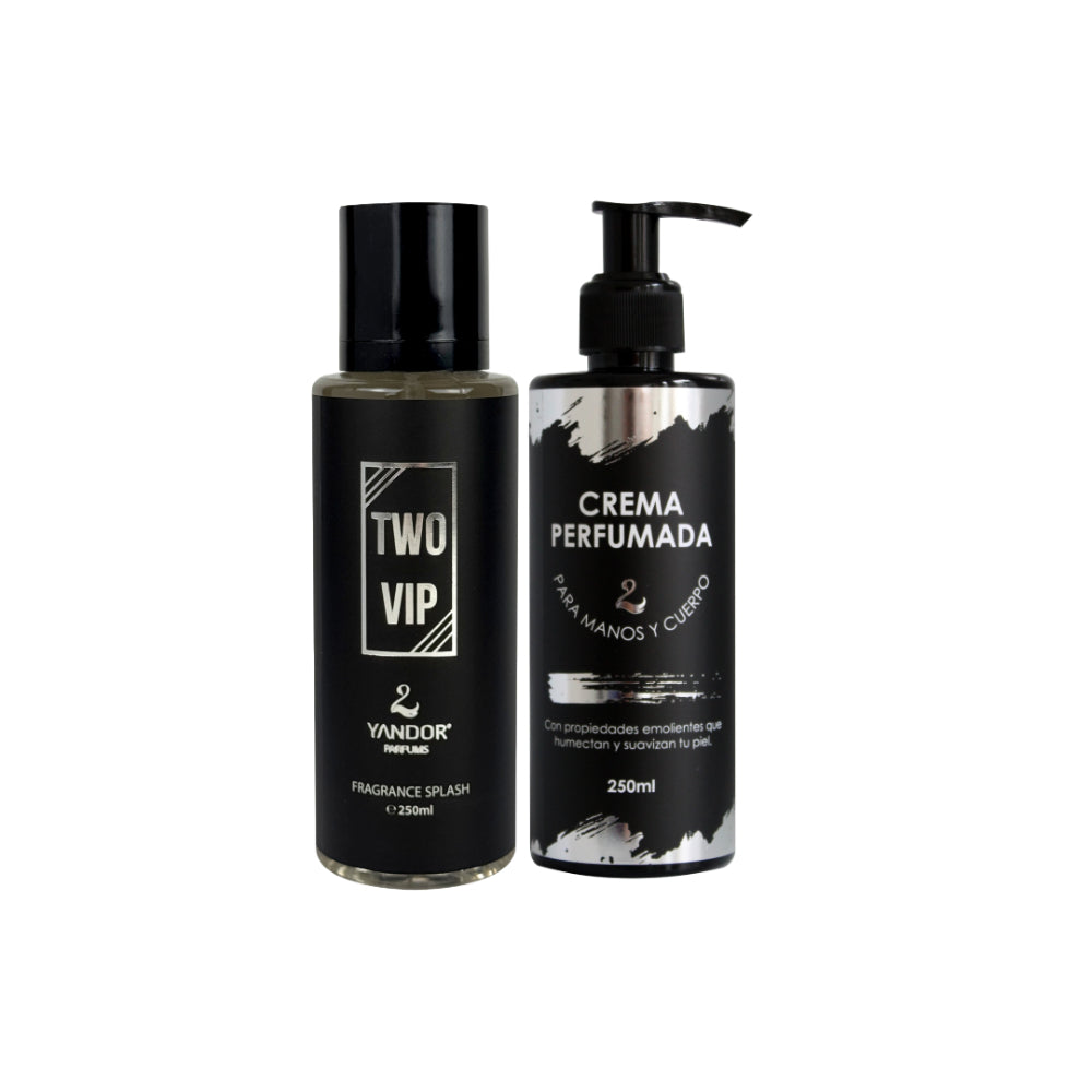 Dúo de Splash + Crema Perfumada Para Hombre Inspirado En 212 Vip De Carolina Herrera | Two Vip (250 ml)