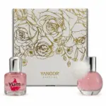 Estuche Mini Caja Blanca (20 ml c/u) | Inspirado en Yum Yum de Armaf y Cloud Pink de Ariana Grande